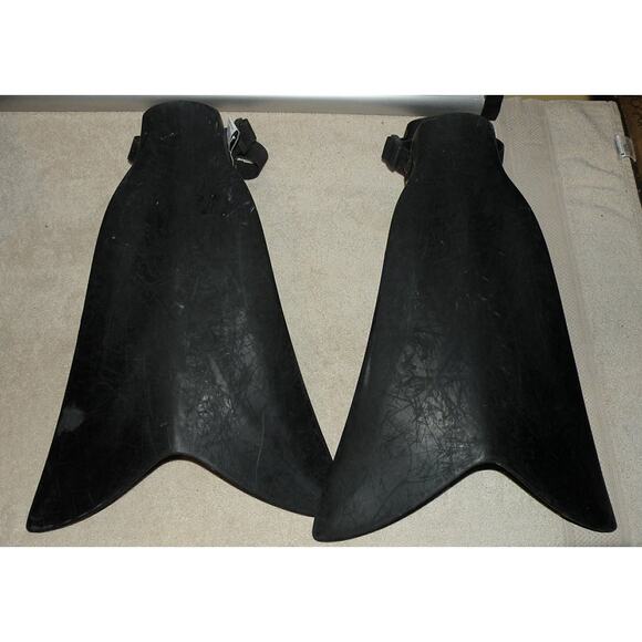 Original Force Fin Scuba Diving Adjustable Heel Strap Adult Black Snorkeling USA - Picture 2 of 3